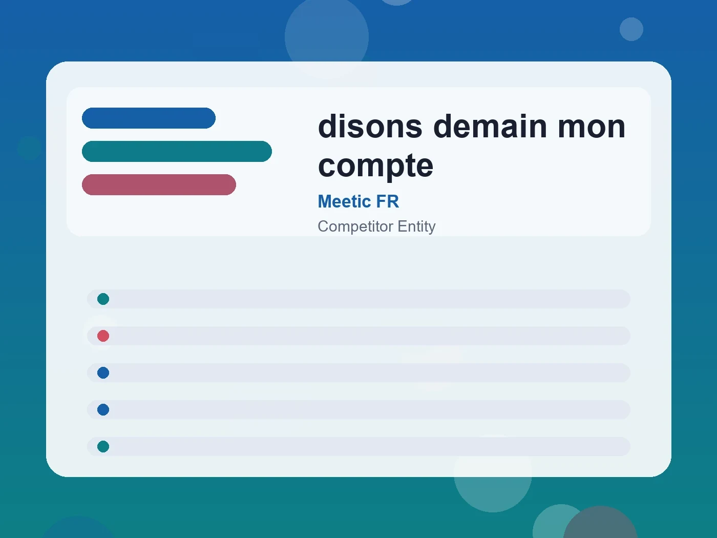 Meetic FR disons demain mon compte guide visual