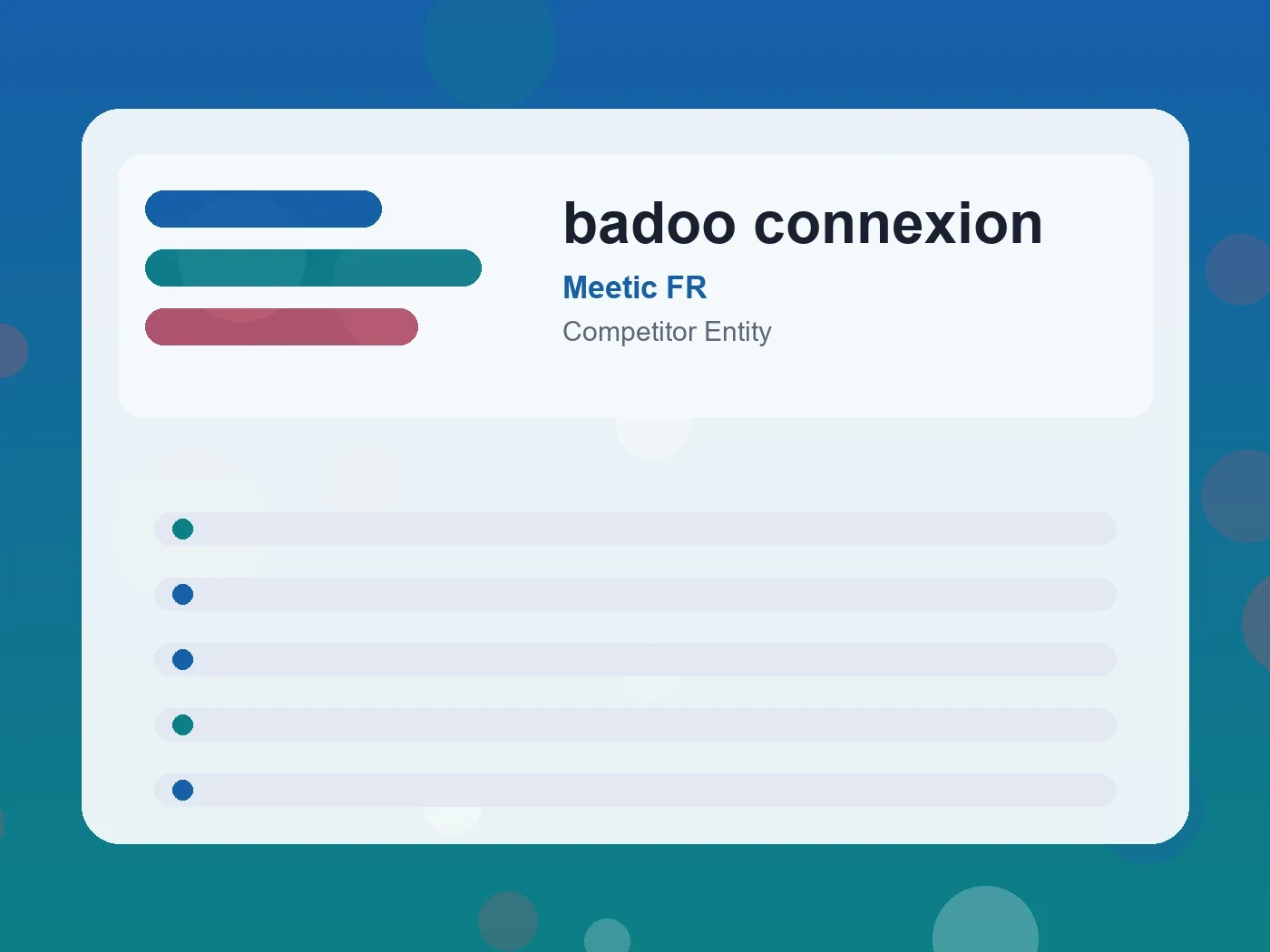 Meetic FR badoo connexion guide visual