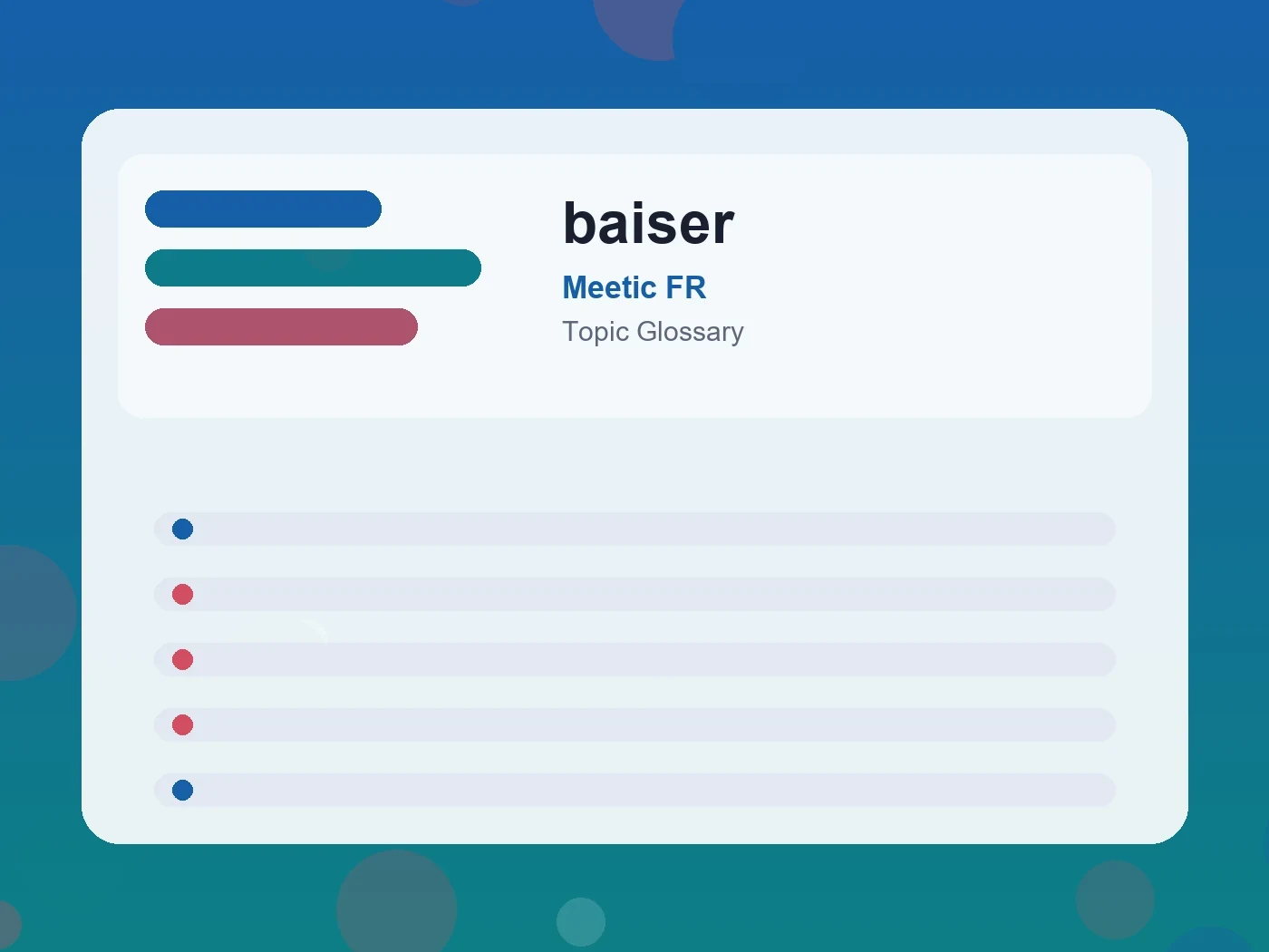 Meetic FR baiser guide visual