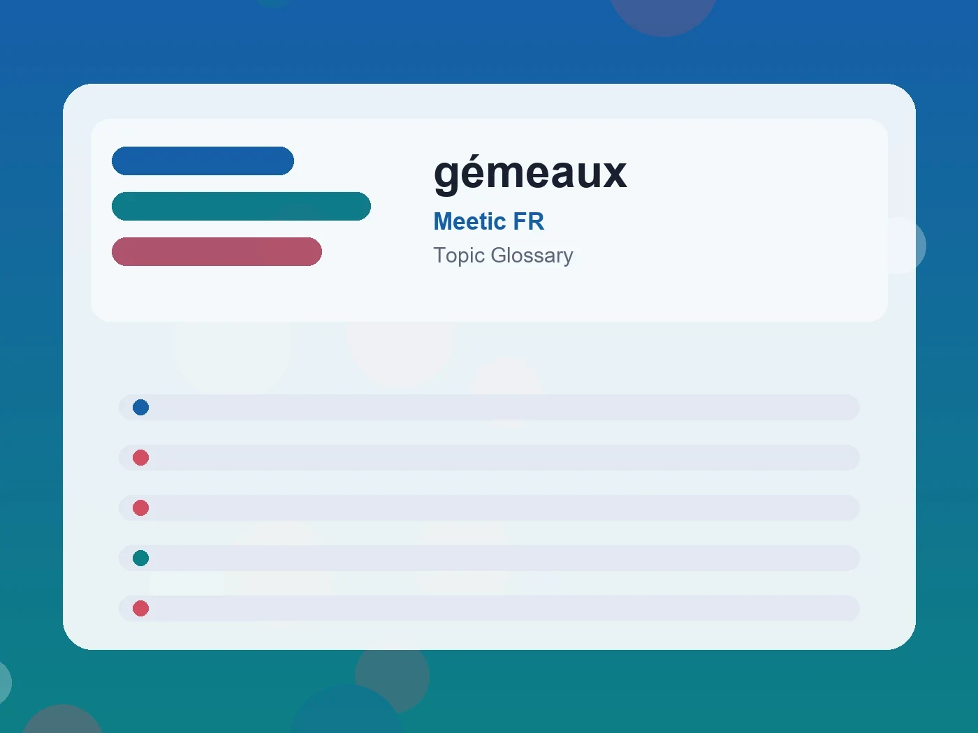 Meetic FR gémeaux guide visual