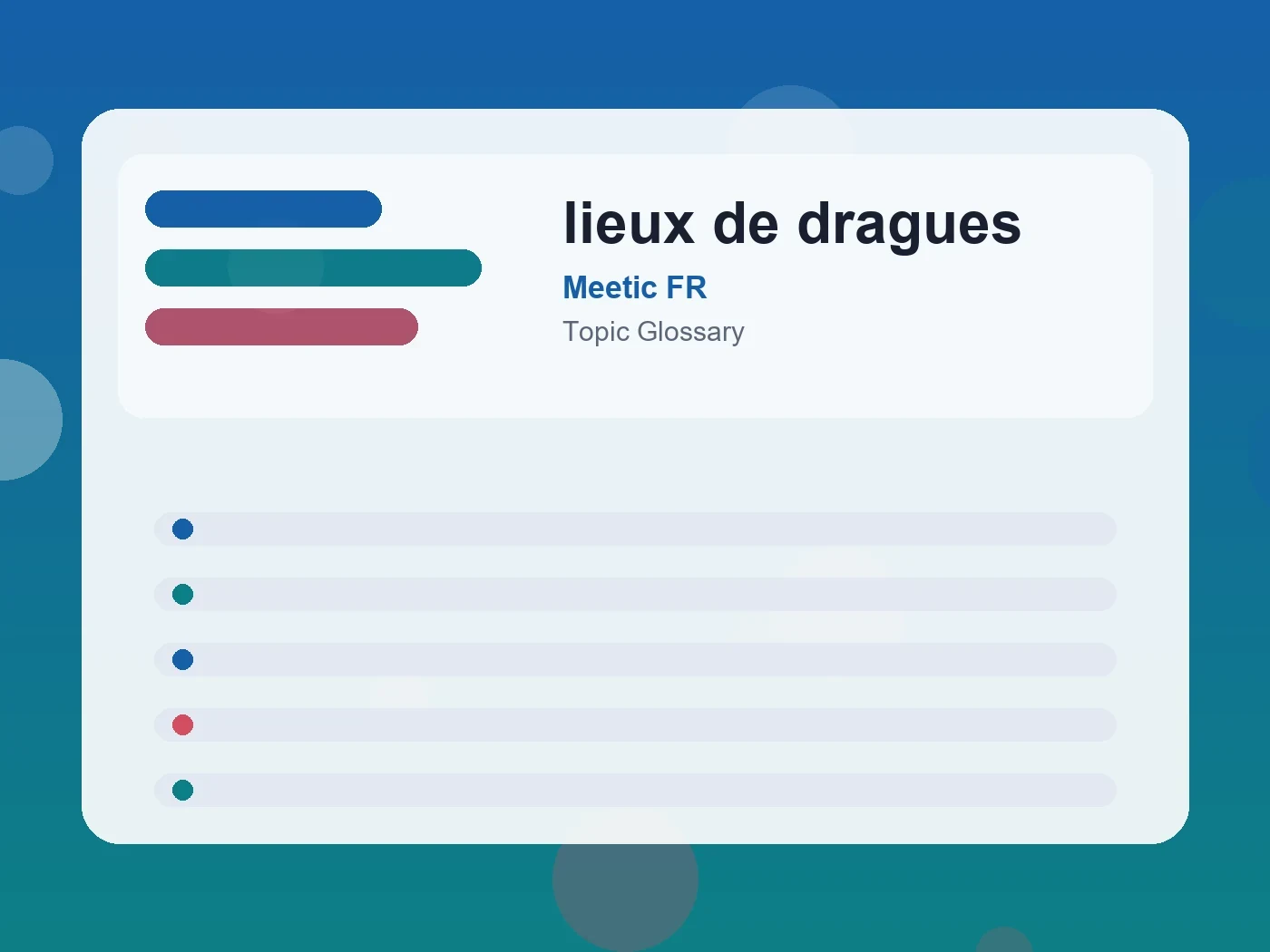 Meetic FR lieux de dragues guide visual