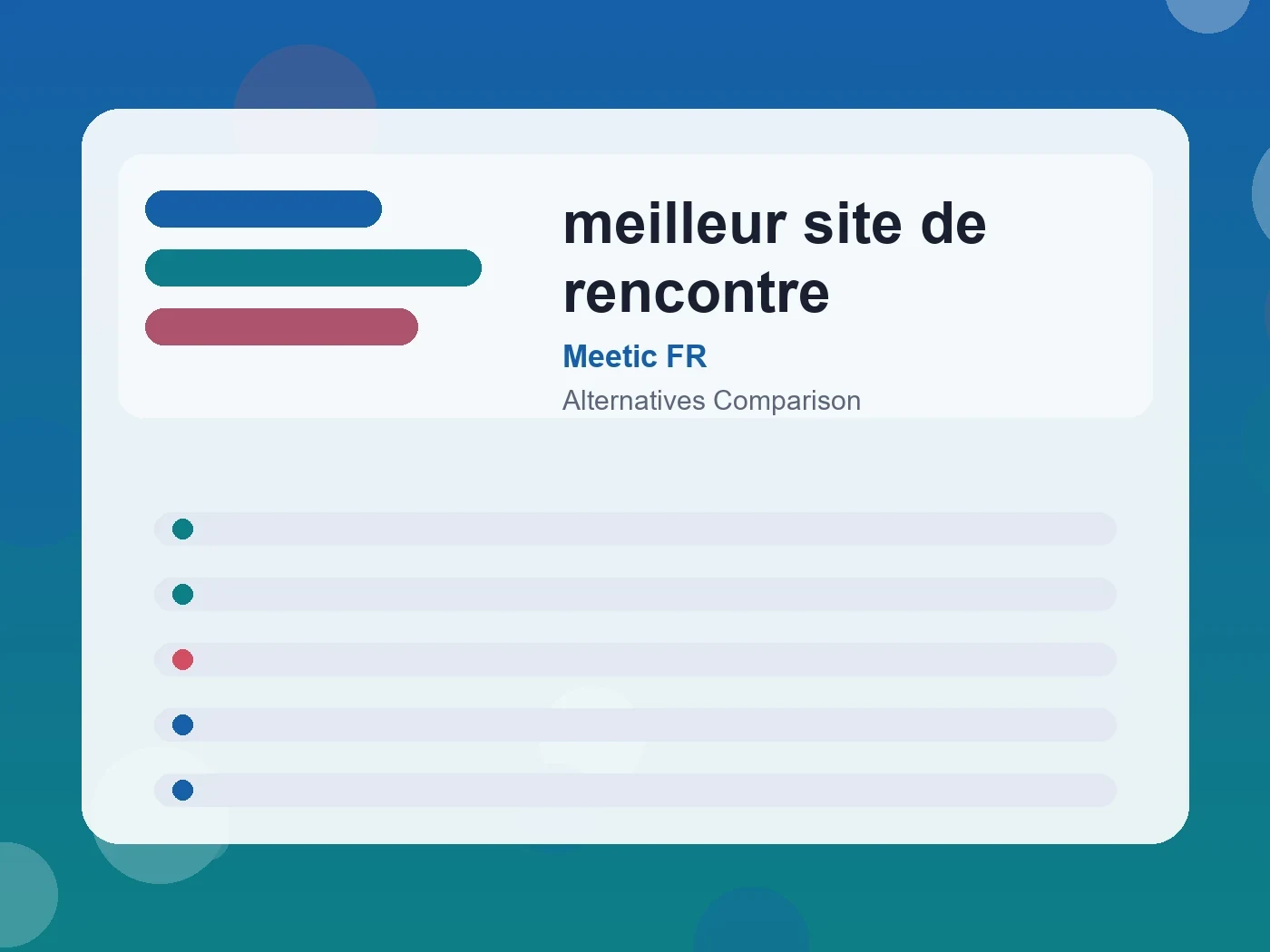 Meetic FR meilleur site de rencontre guide visual