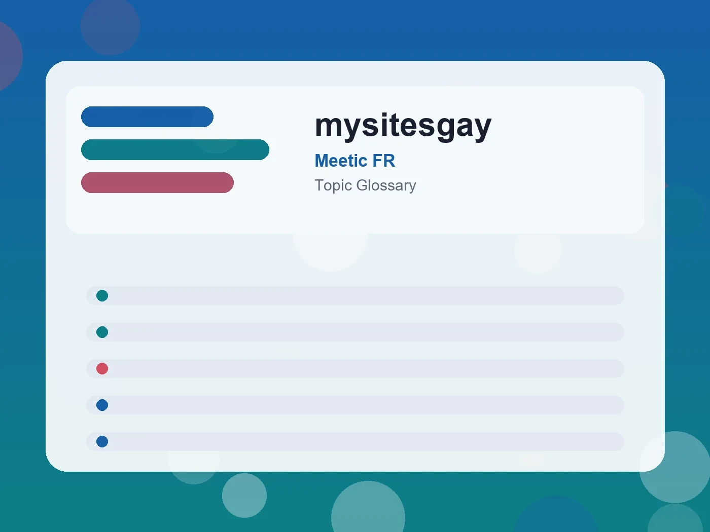 Meetic FR mysitesgay guide visual
