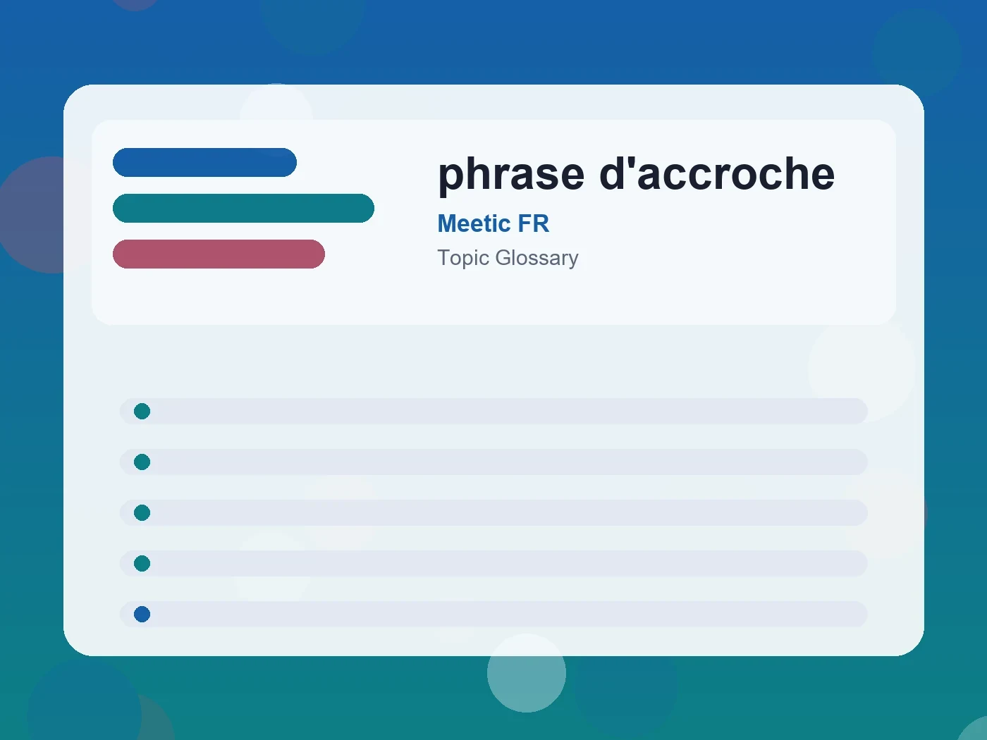Meetic FR phrase d'accroche guide visual