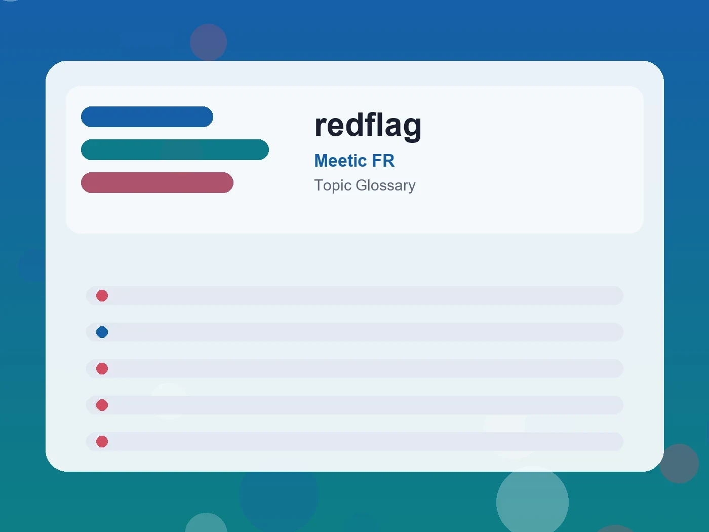 Meetic FR redflag guide visual