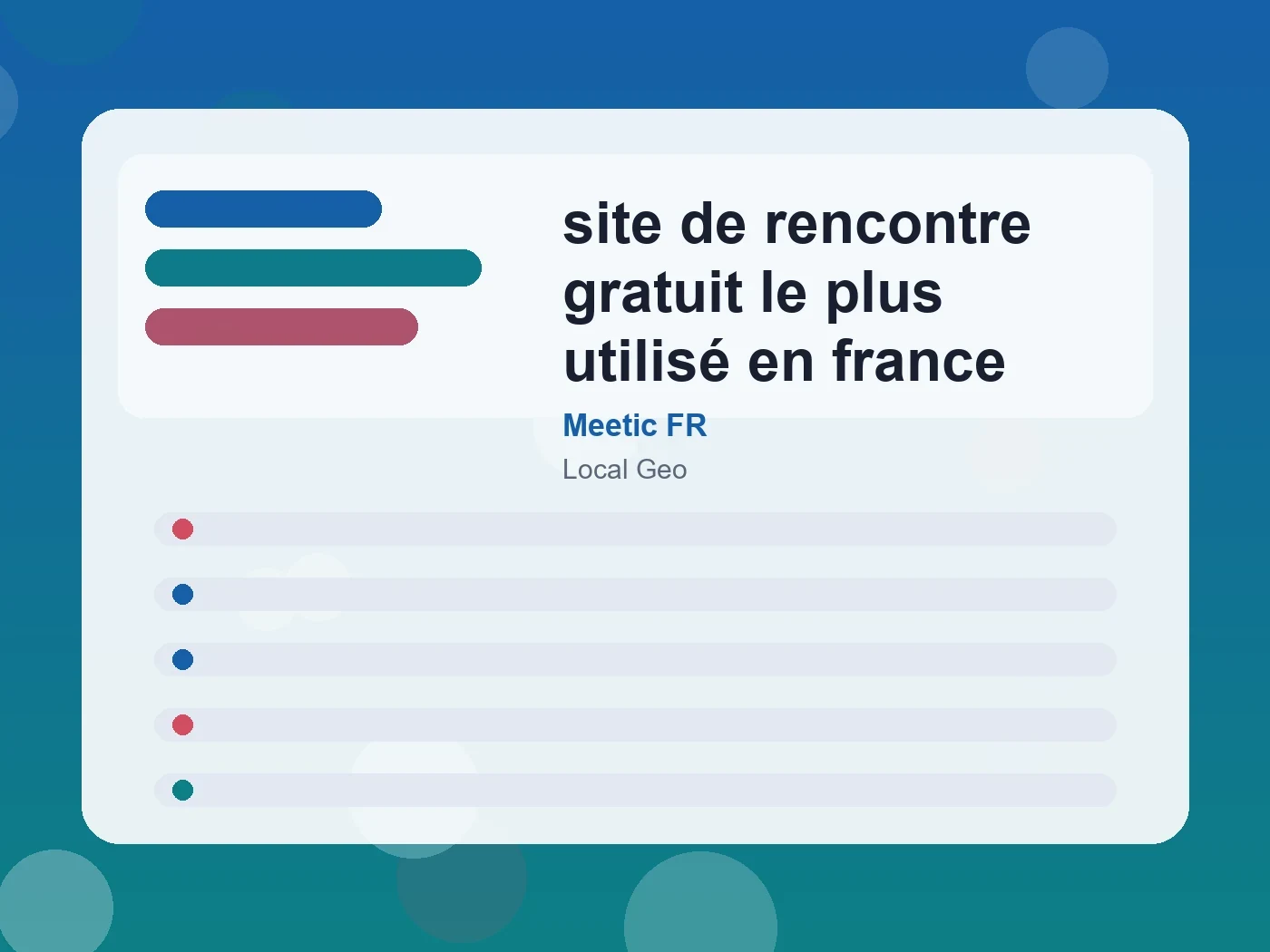 Meetic FR site de rencontre gratuit le plus utilisé en france guide visual