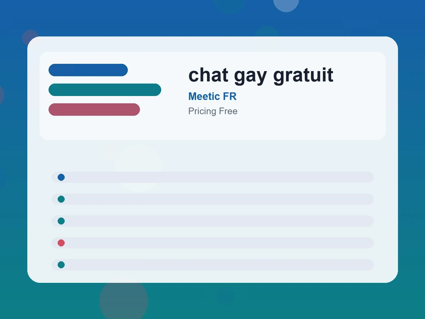 Meetic FR chat gay gratuit guide visual
