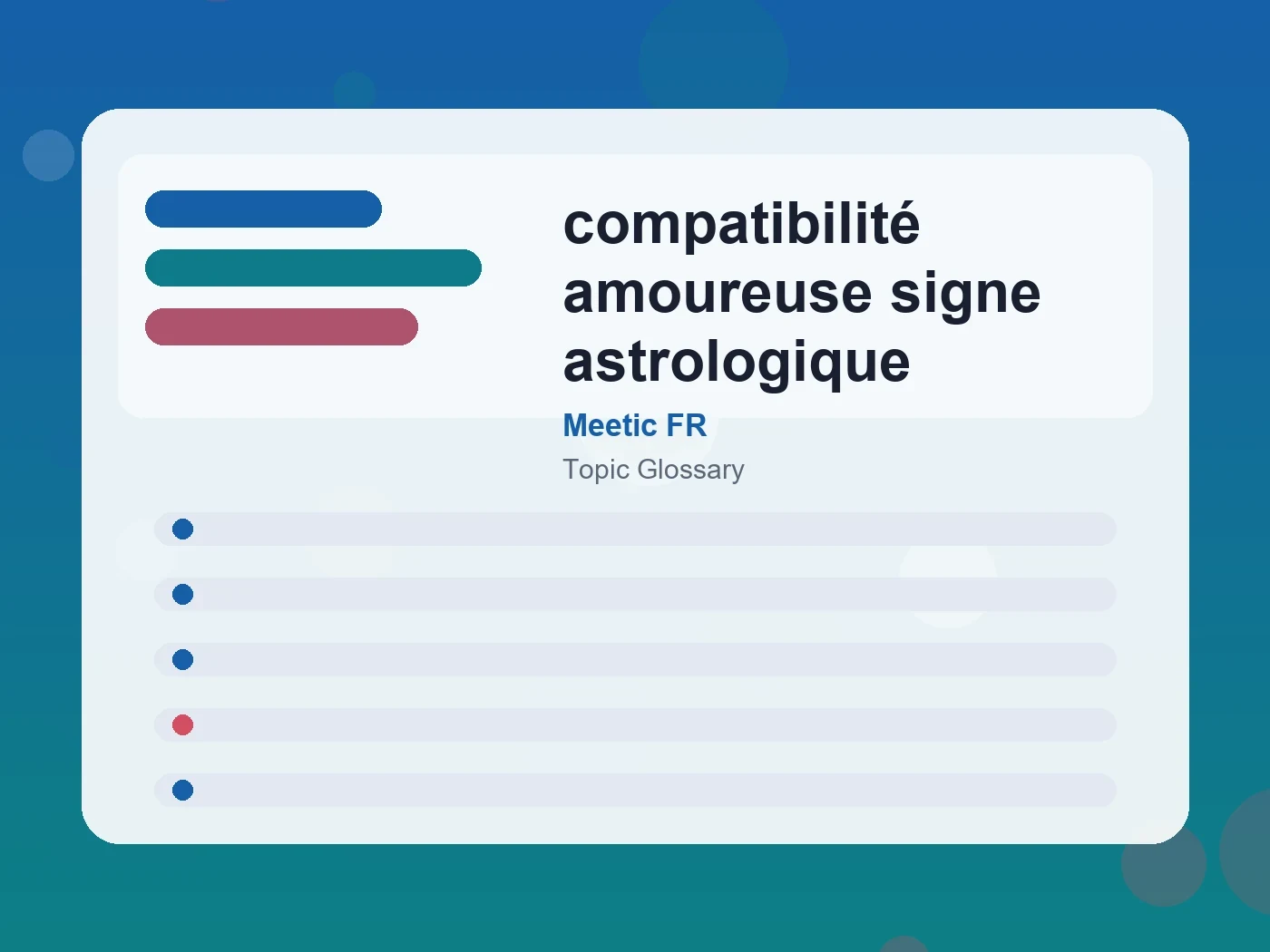 Meetic FR compatibilité amoureuse signe astrologique guide visual