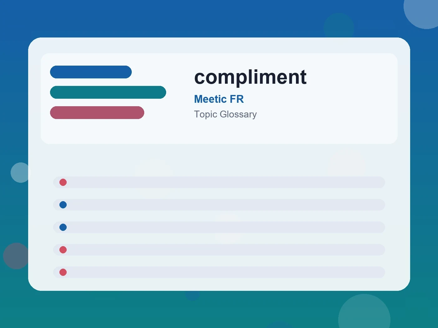 Meetic FR compliment guide visual