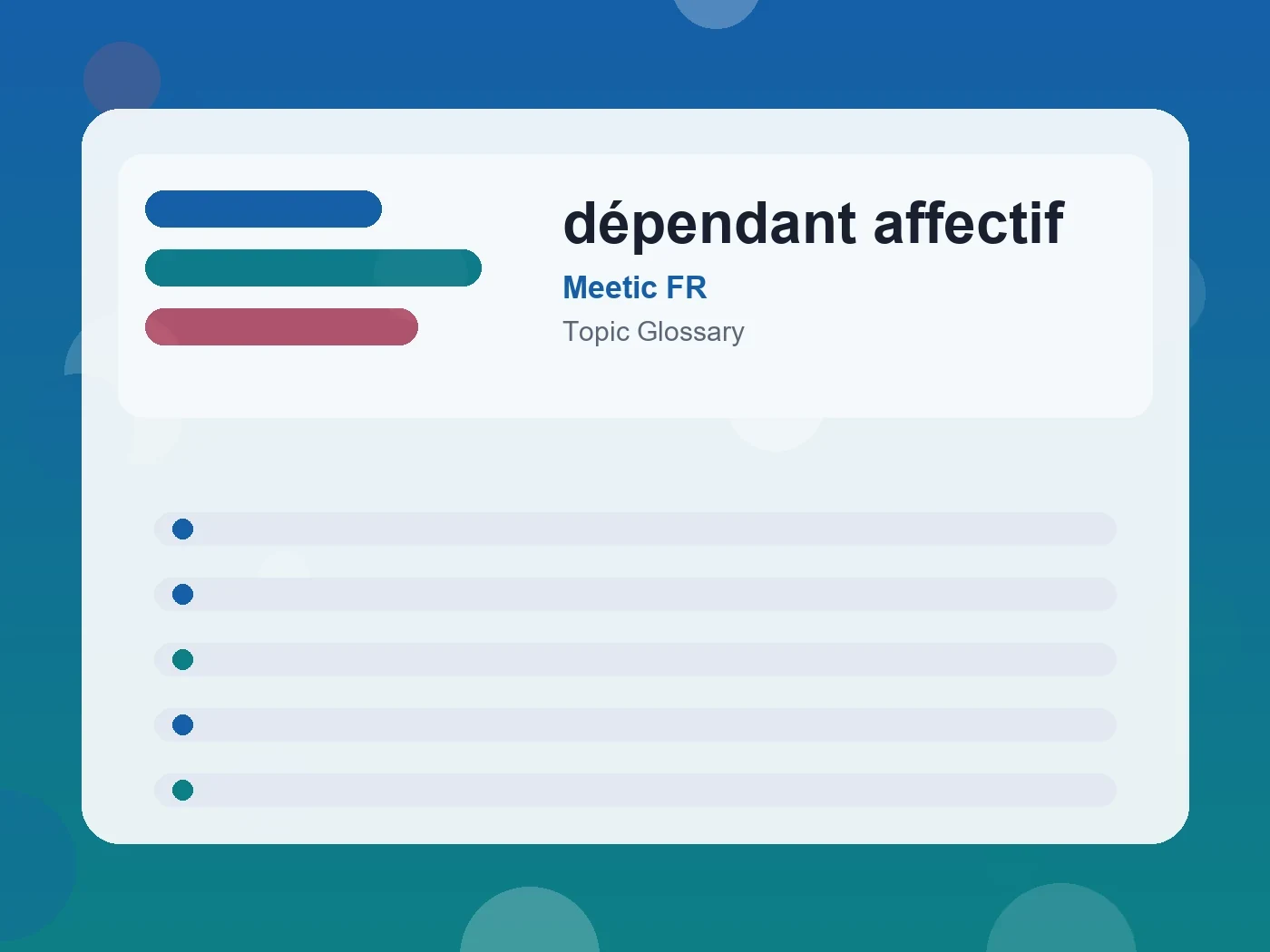 Meetic FR dépendant affectif guide visual