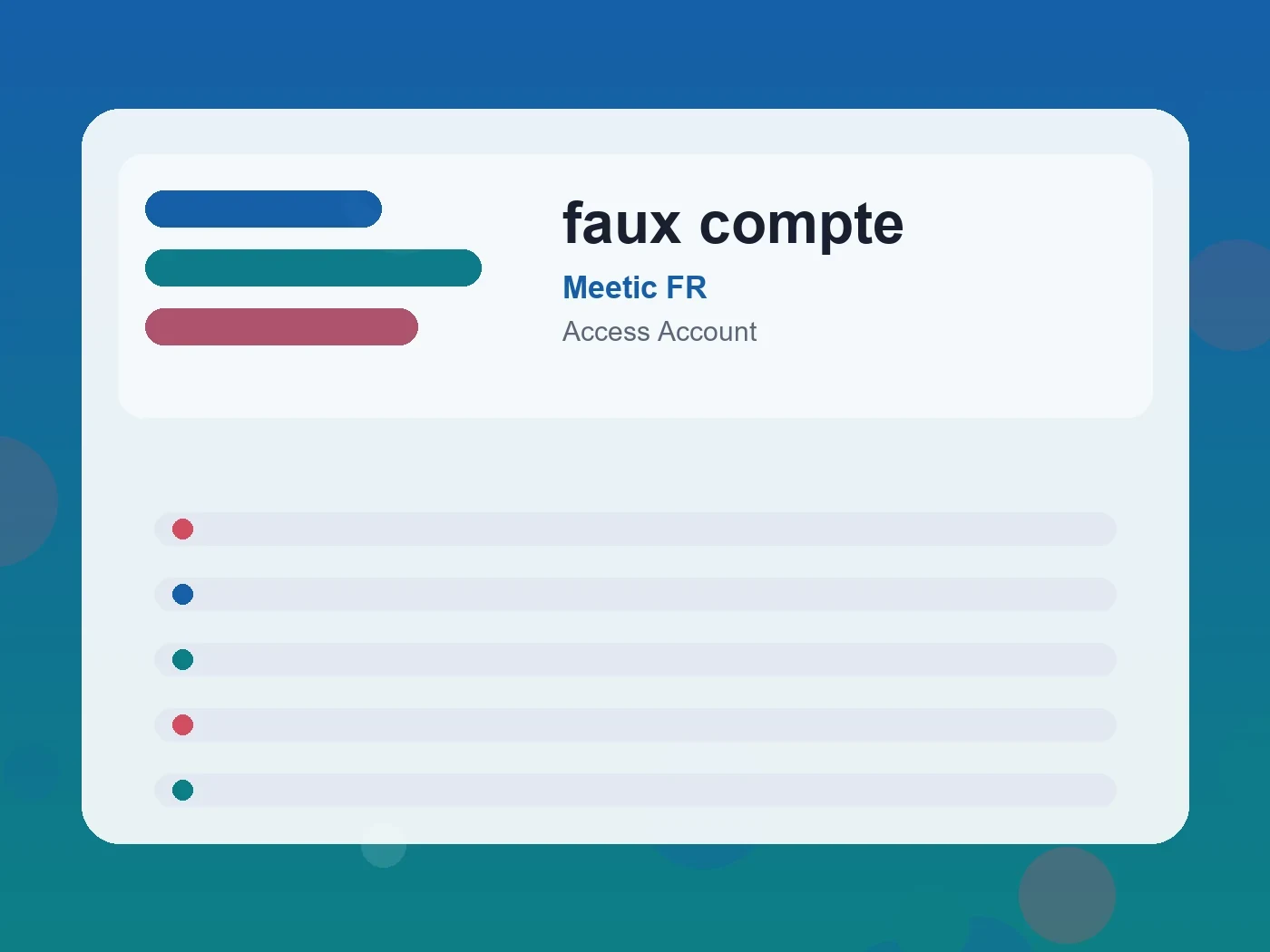 Meetic FR faux compte guide visual