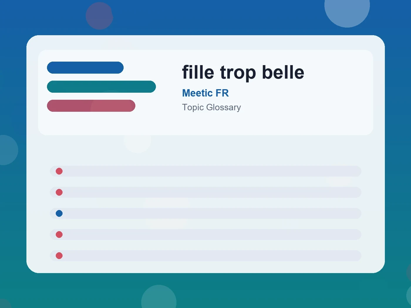 Meetic FR fille trop belle guide visual