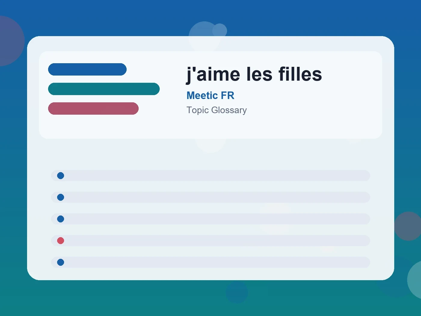 Meetic FR j'aime les filles guide visual