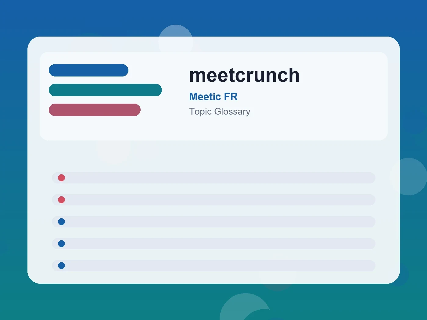 Meetic FR meetcrunch guide visual