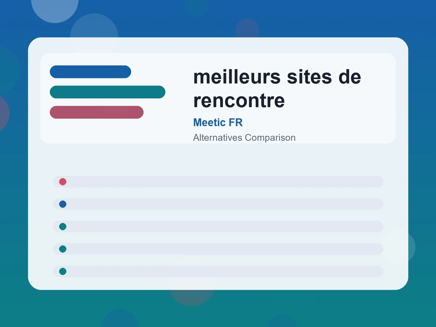 Meetic FR meilleurs sites de rencontre guide visual