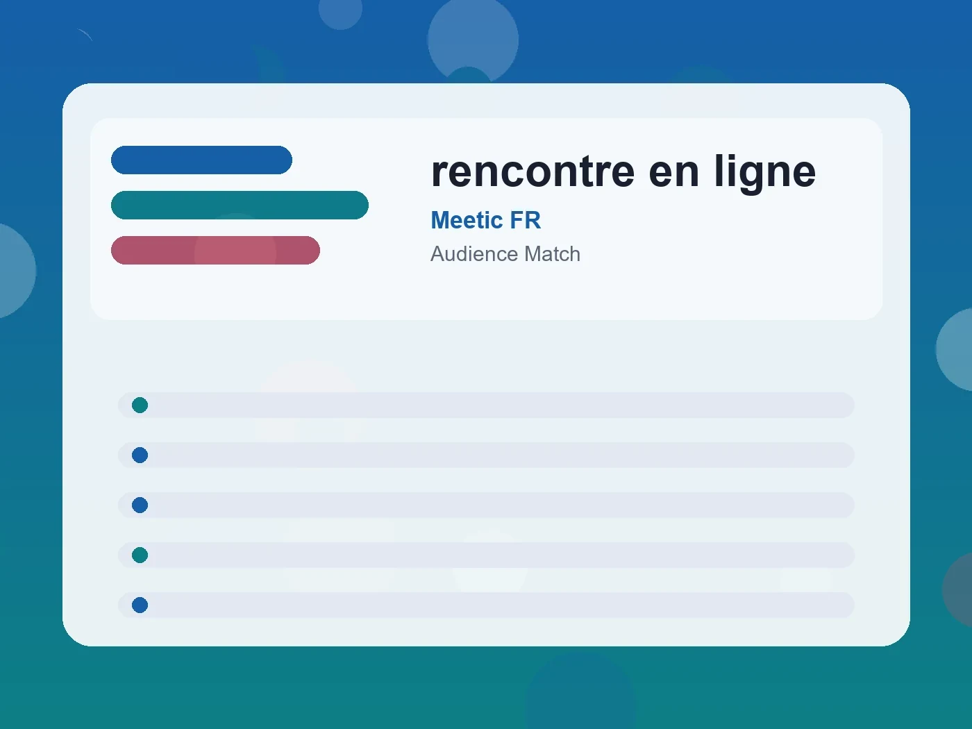Meetic FR rencontre en ligne guide visual