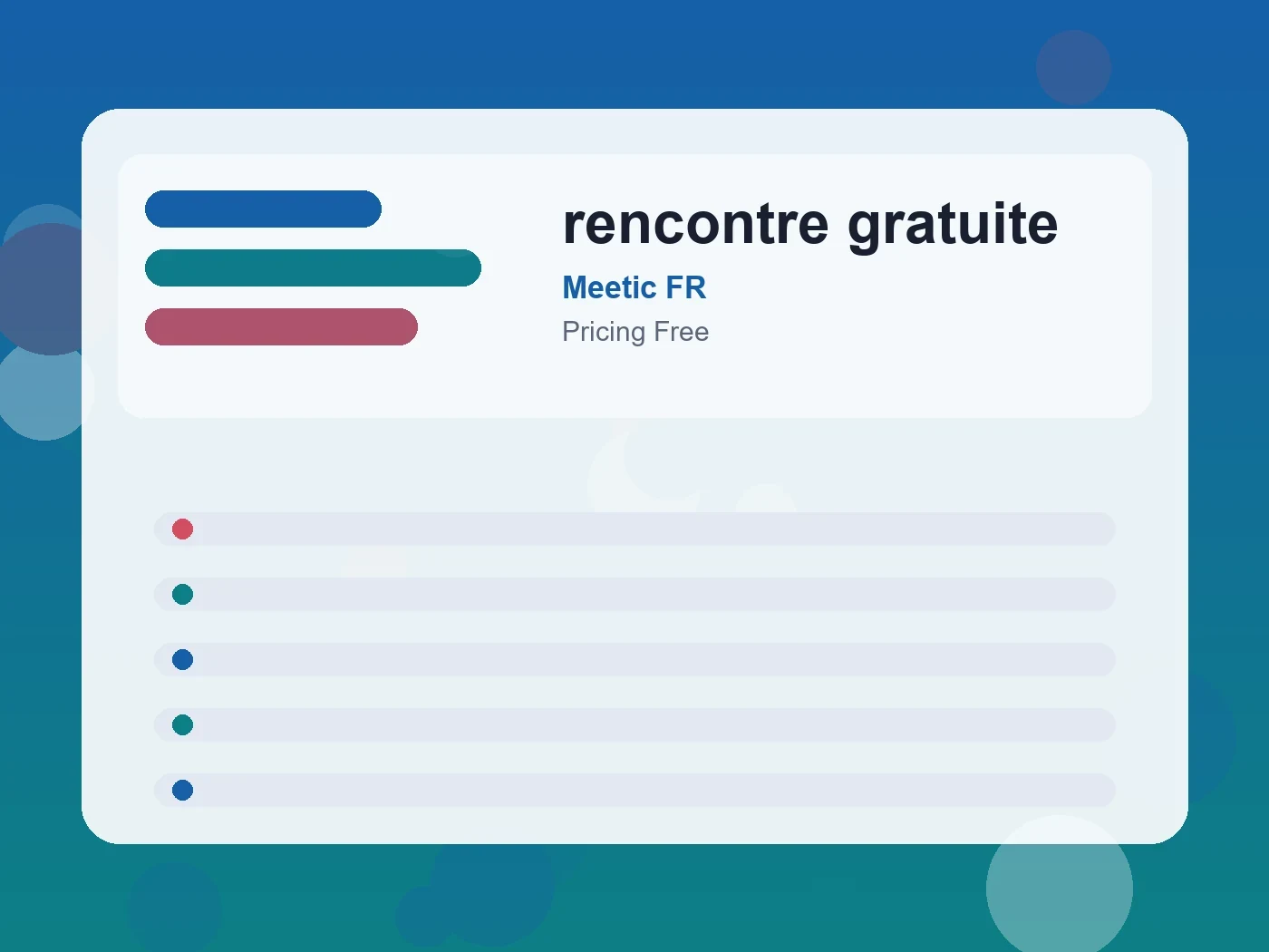 Meetic FR rencontre gratuite guide visual