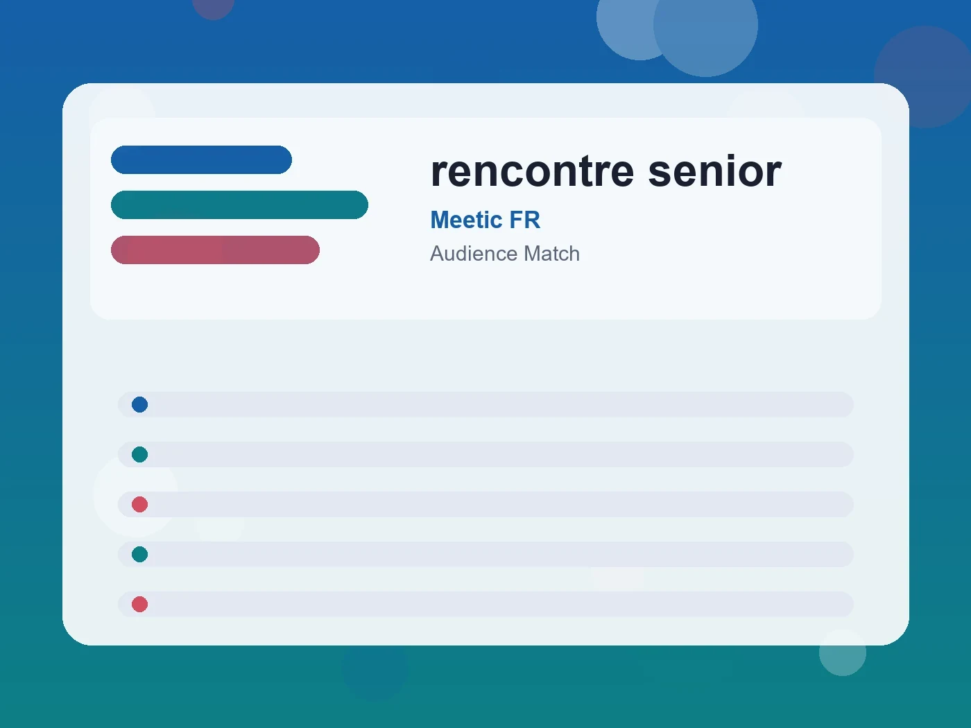 Meetic FR rencontre senior guide visual