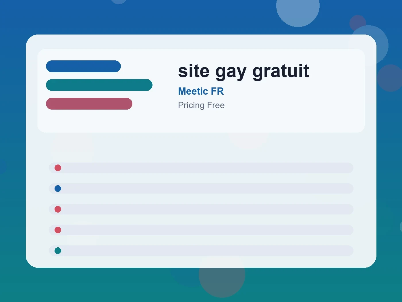 Meetic FR site gay gratuit guide visual