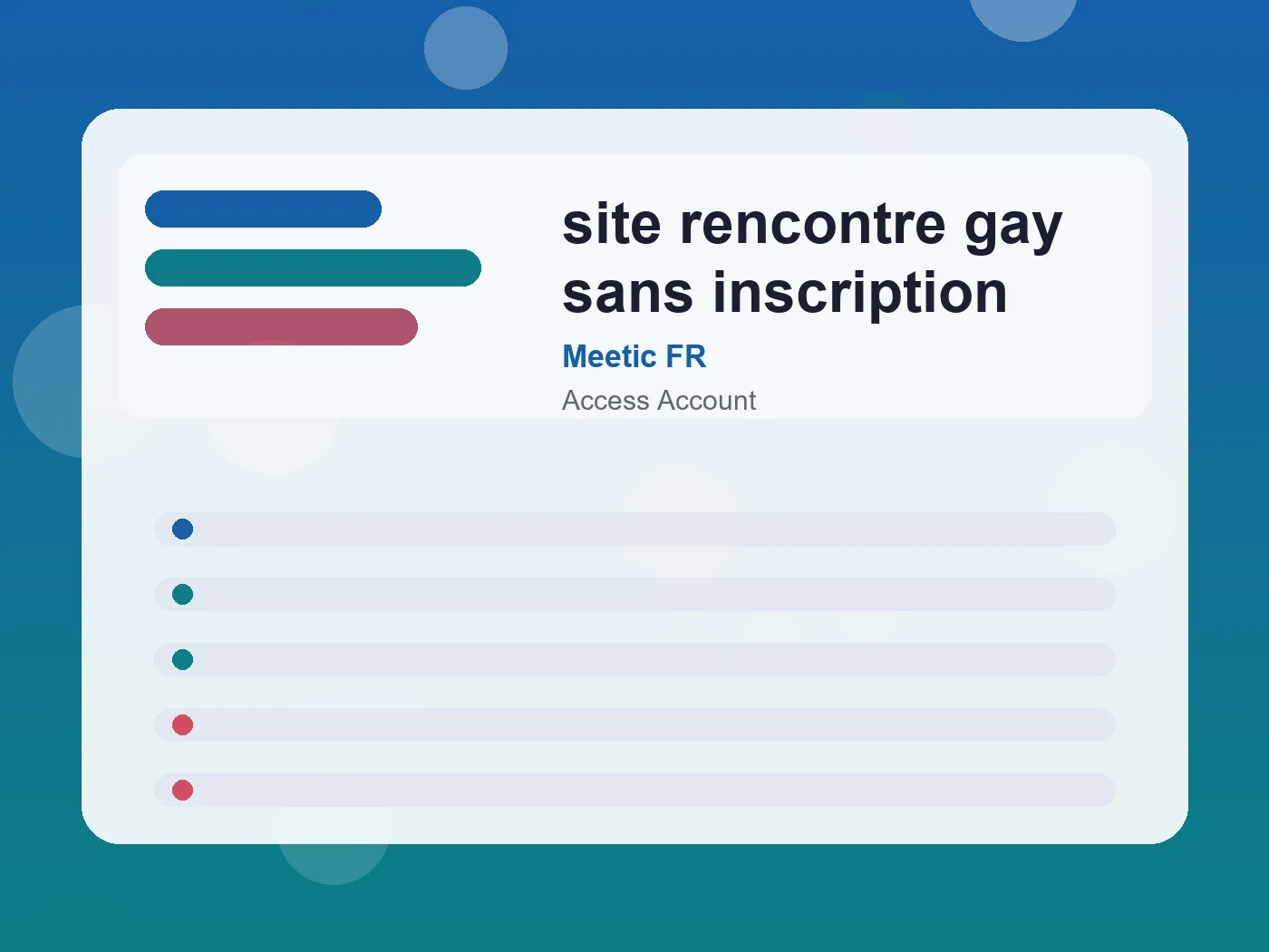 Meetic FR site rencontre gay sans inscription guide visual