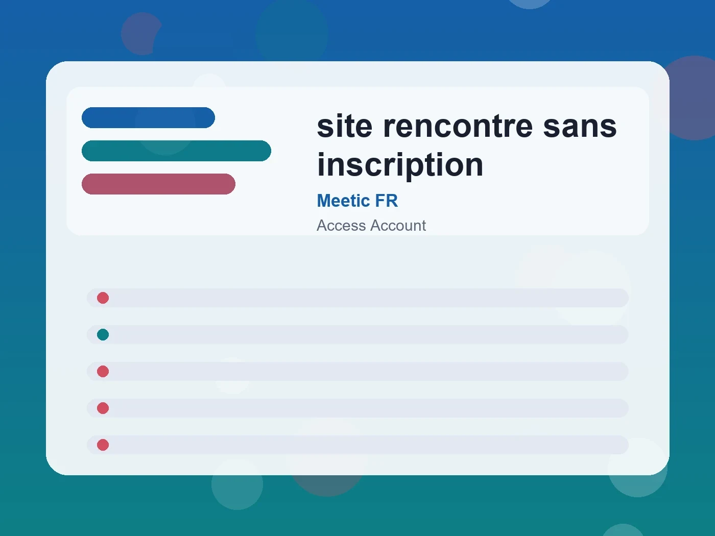Meetic FR site rencontre sans inscription guide visual