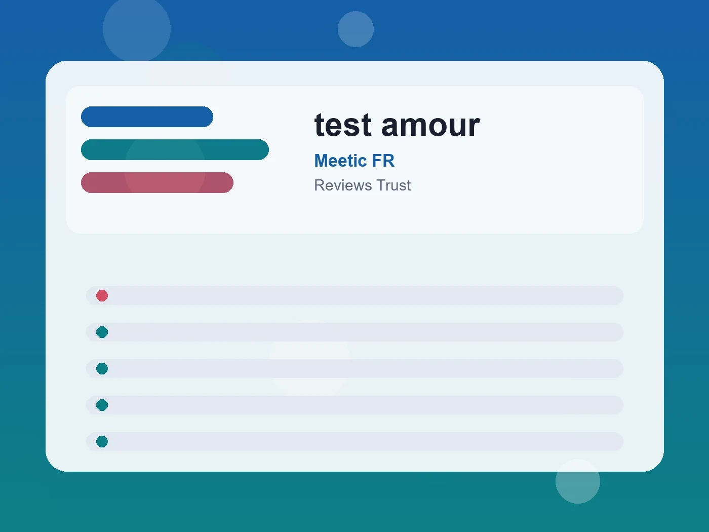 Meetic FR test amour guide visual