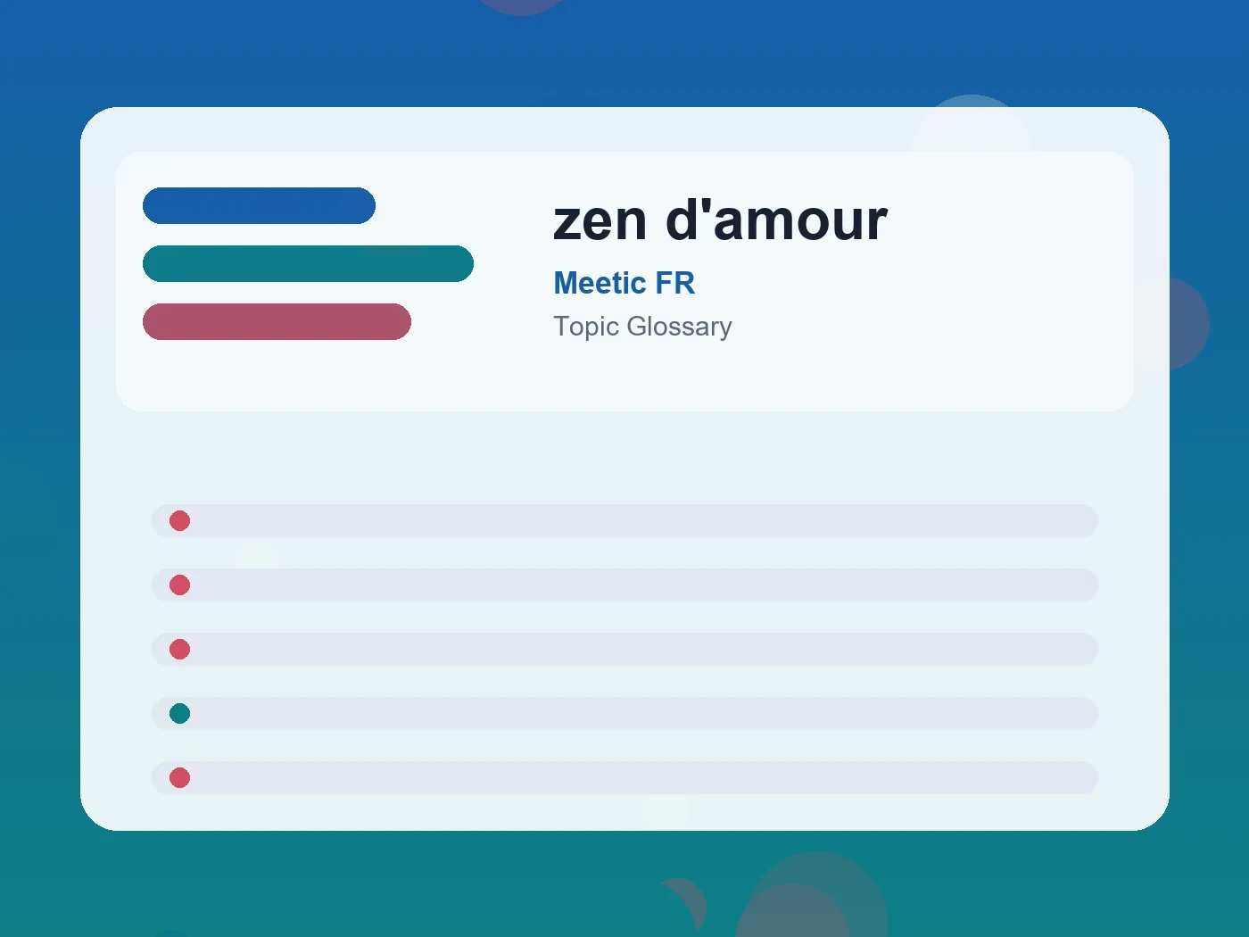 Meetic FR zen d'amour guide visual