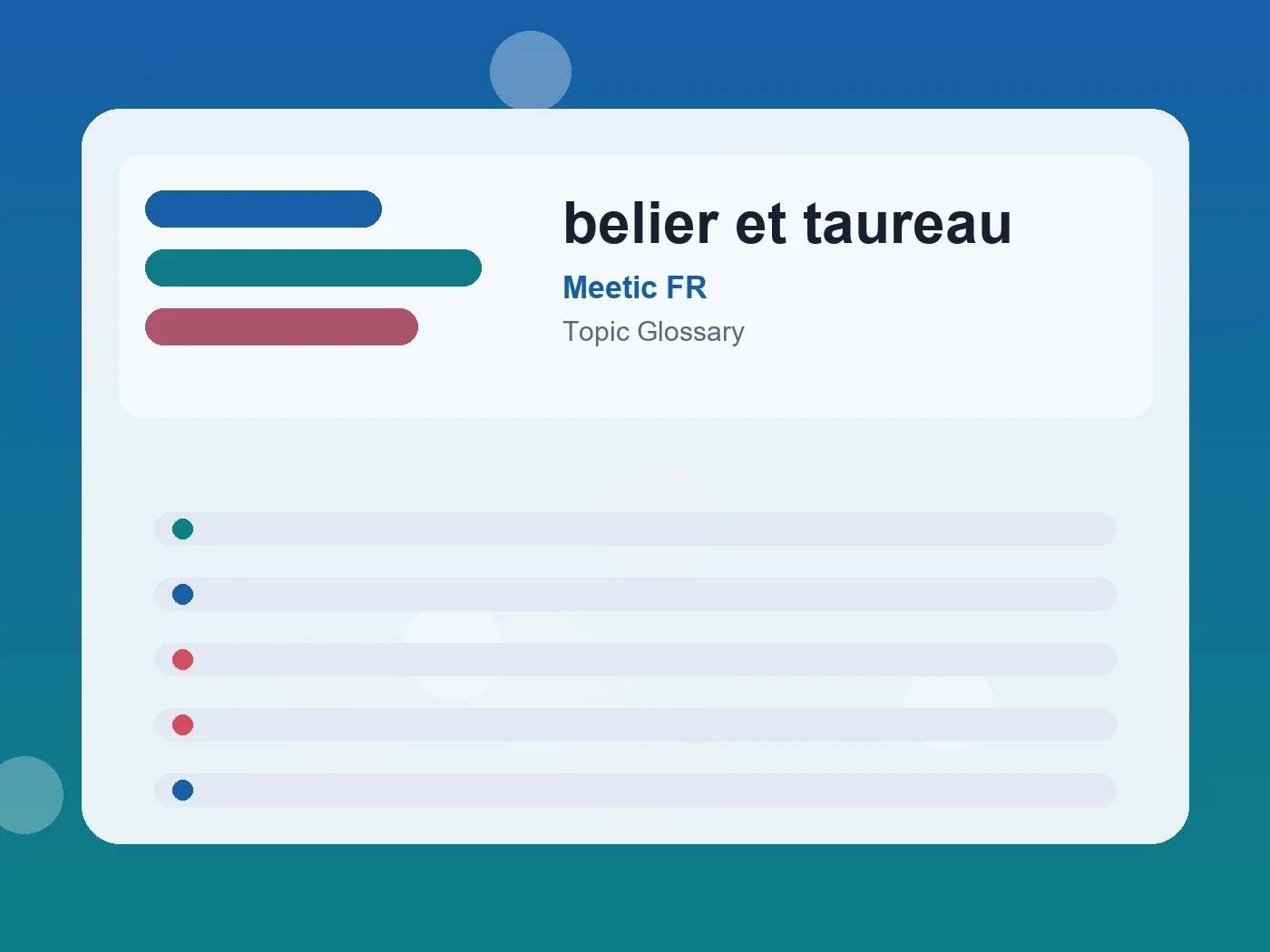 Meetic FR belier et taureau guide visual