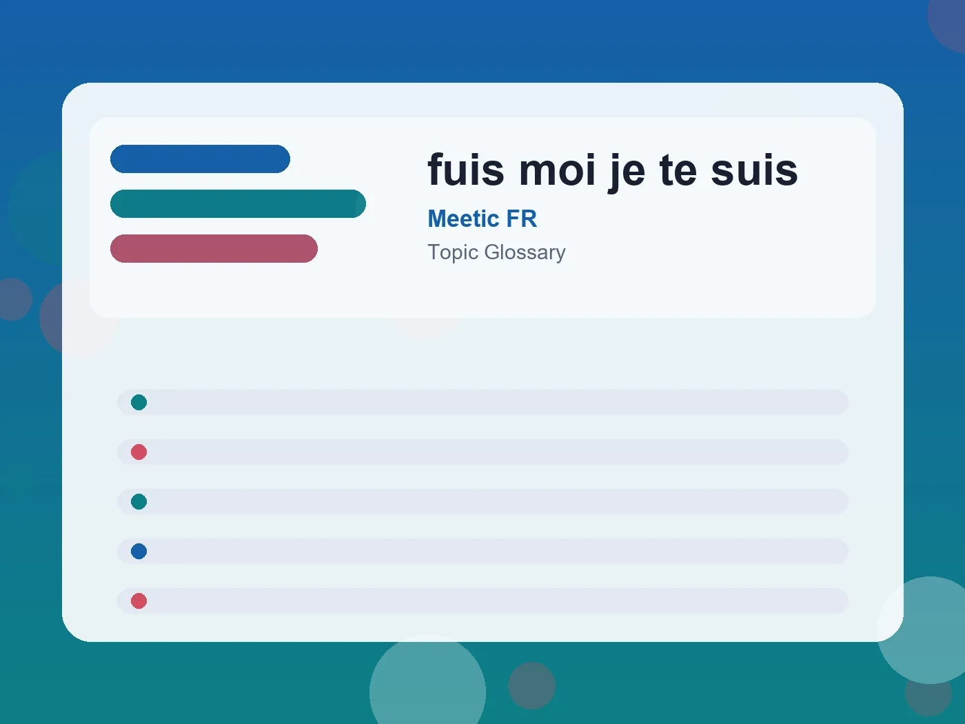 Meetic FR fuis moi je te suis guide visual