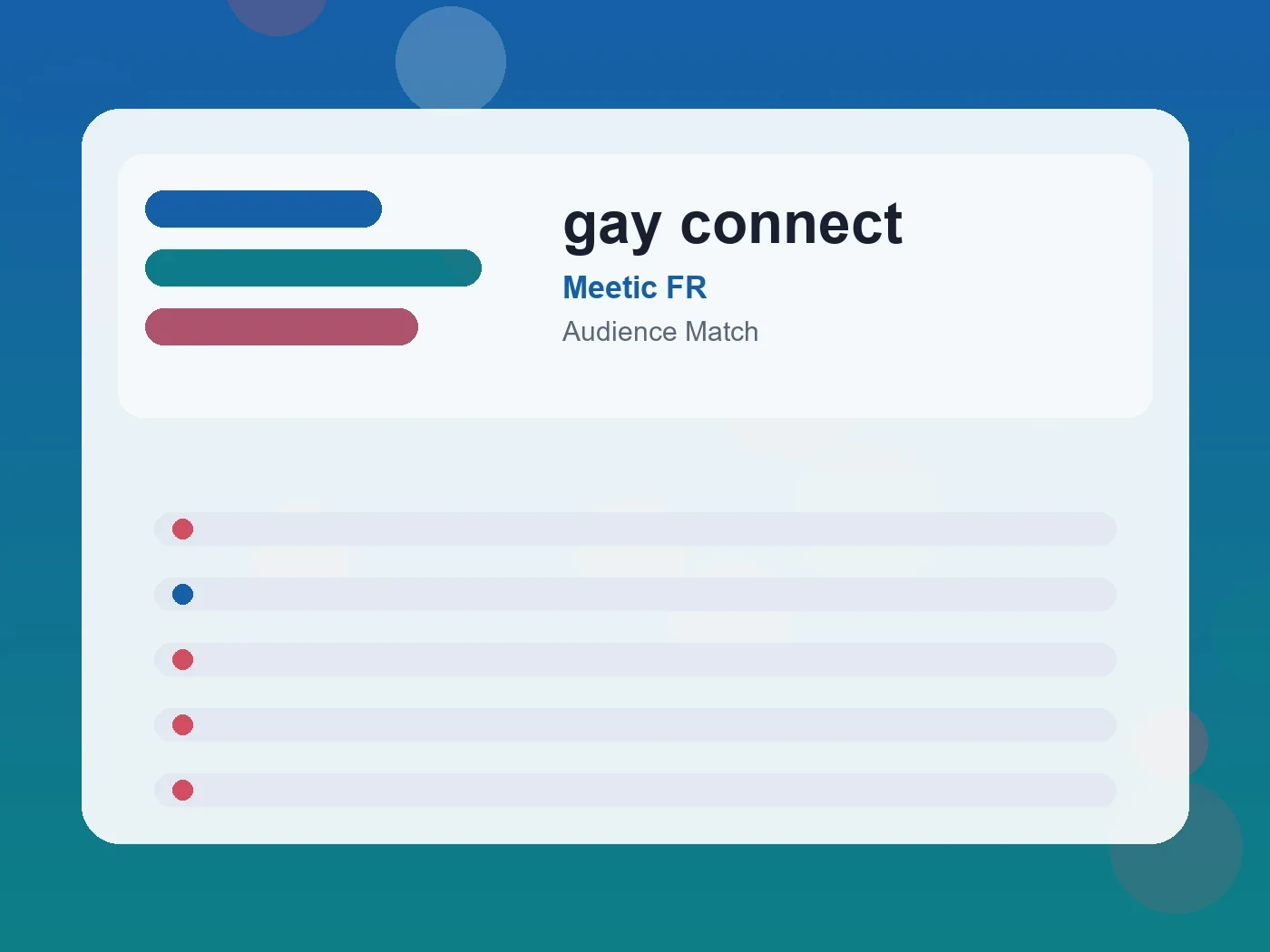 Meetic FR gay connect guide visual