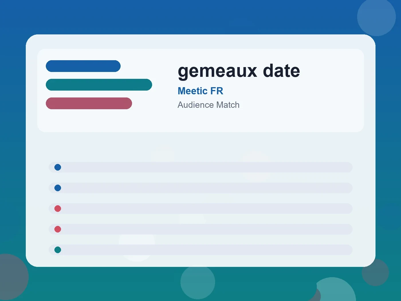 Meetic FR gemeaux date guide visual