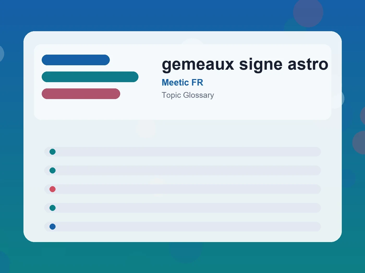 Meetic FR gemeaux signe astro guide visual