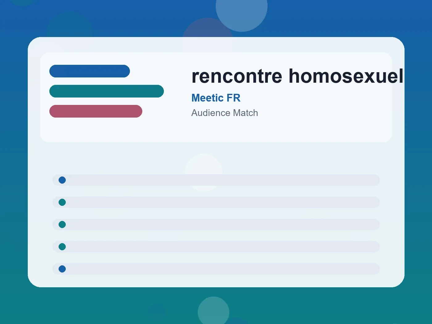 Meetic FR rencontre homosexuel guide visual