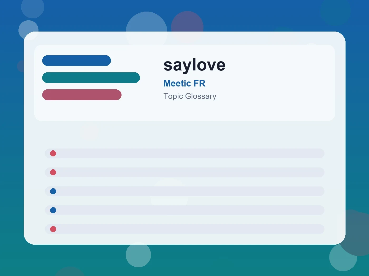 Meetic FR saylove guide visual
