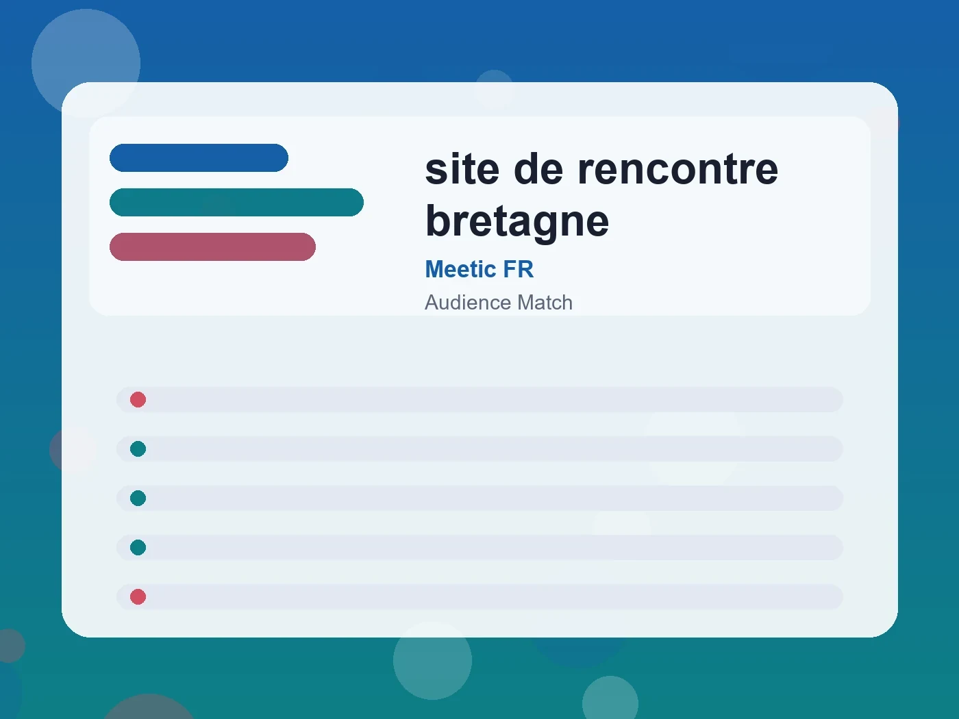 Meetic FR site de rencontre bretagne guide visual
