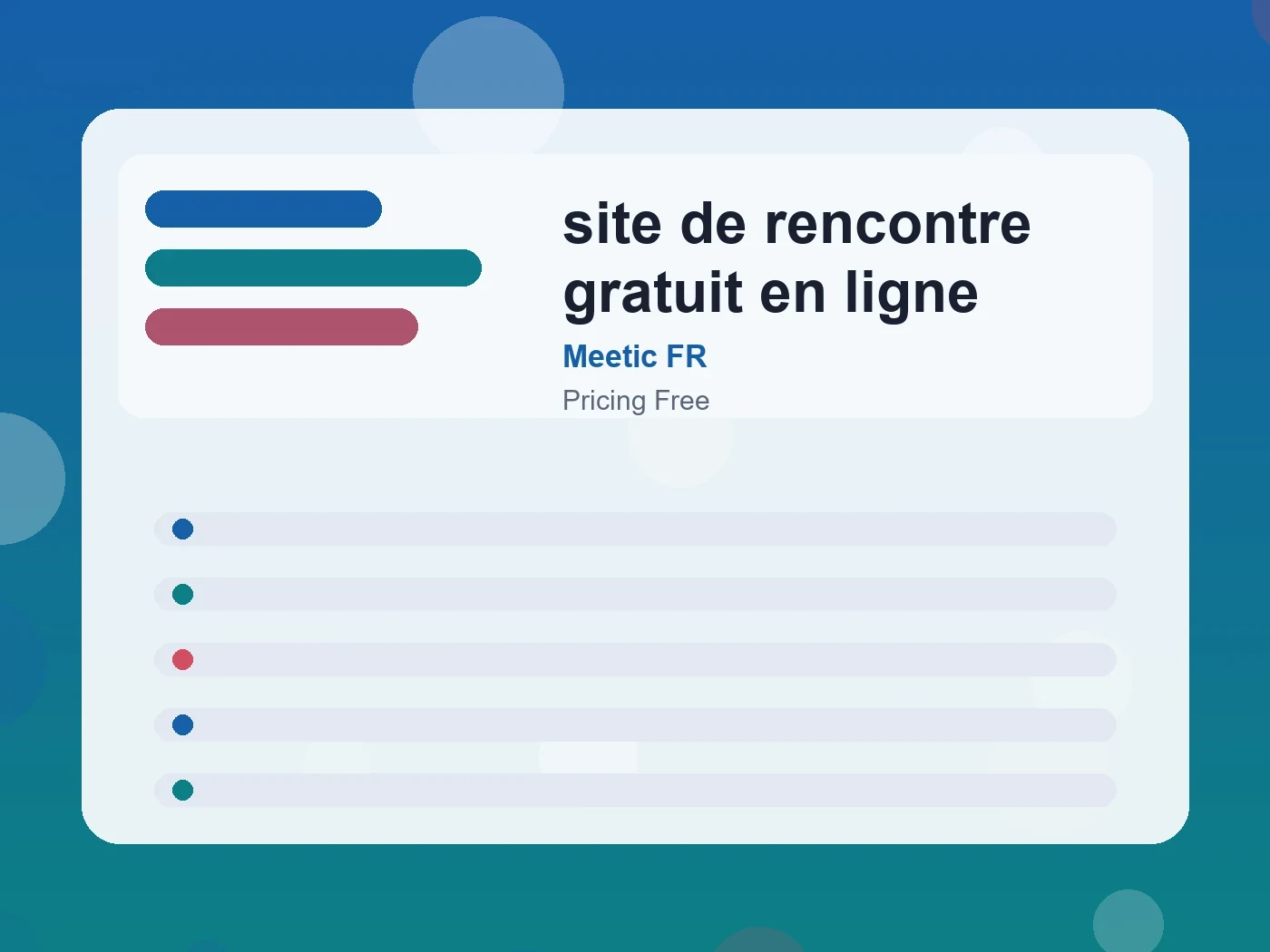 Meetic FR site de rencontre gratuit en ligne guide visual