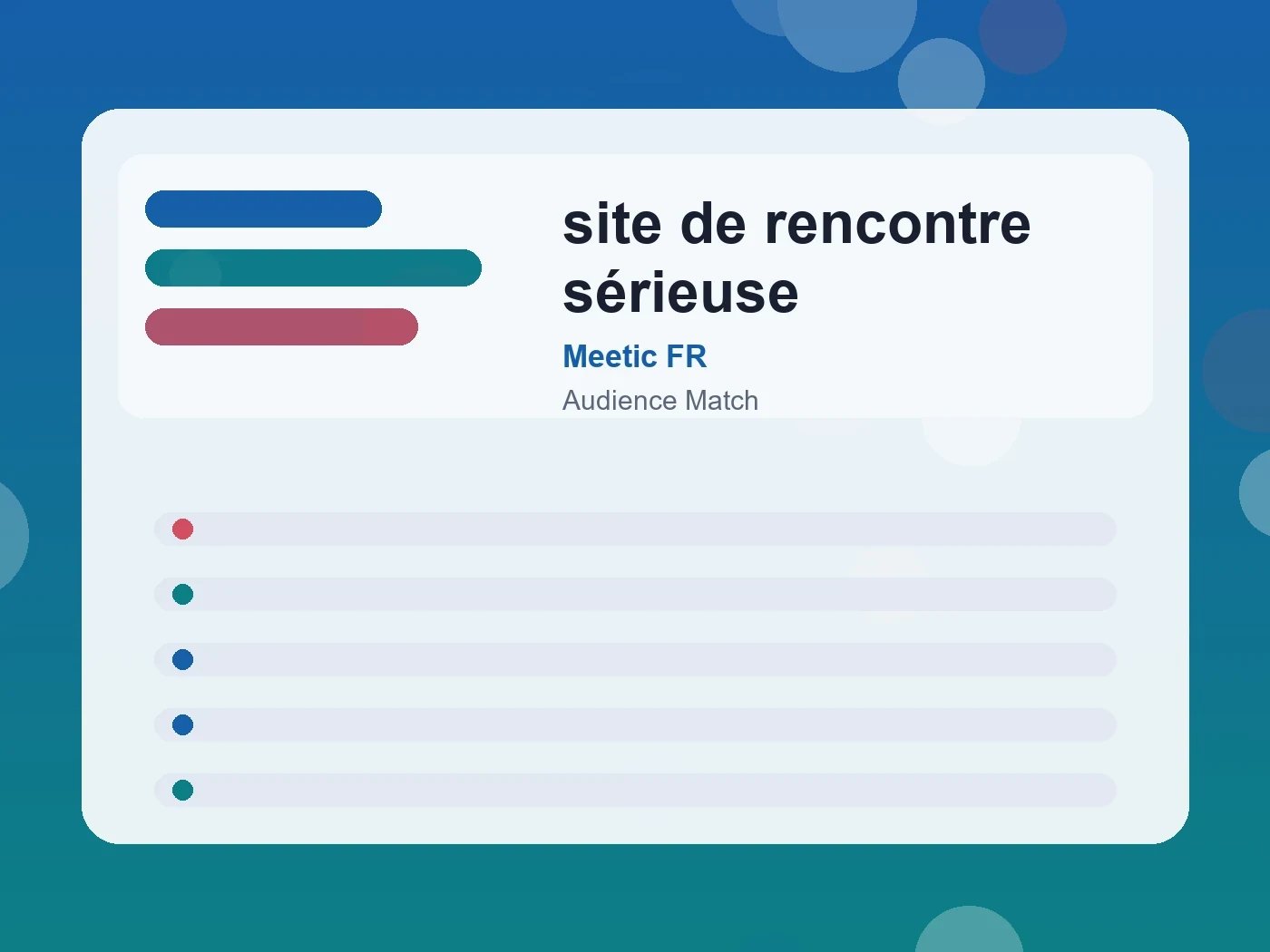 Meetic FR site de rencontre sérieuse guide visual