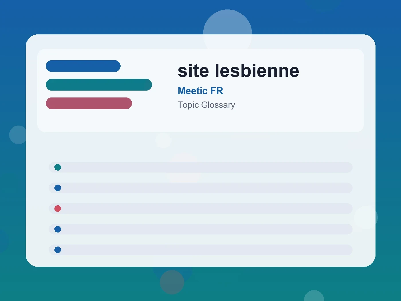 Meetic FR site lesbienne guide visual