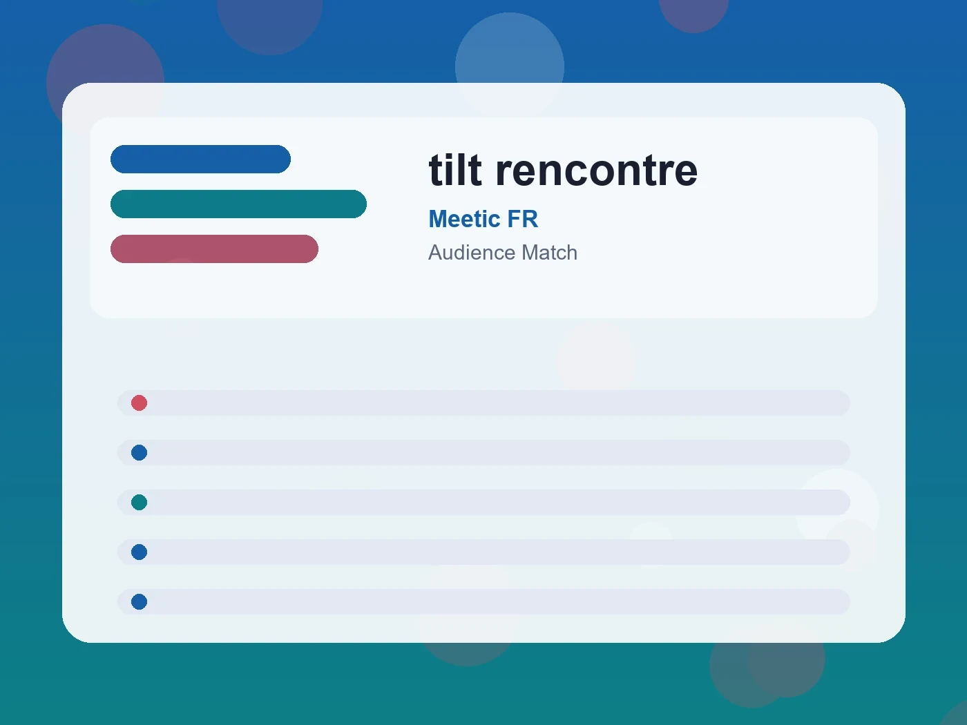 Meetic FR tilt rencontre guide visual